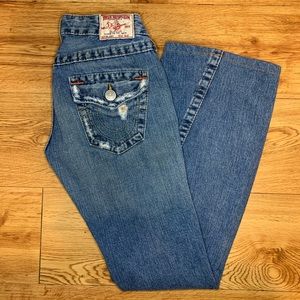 TRUE RELIGION JOEY FLARE SUPER T WOMENS JEAN